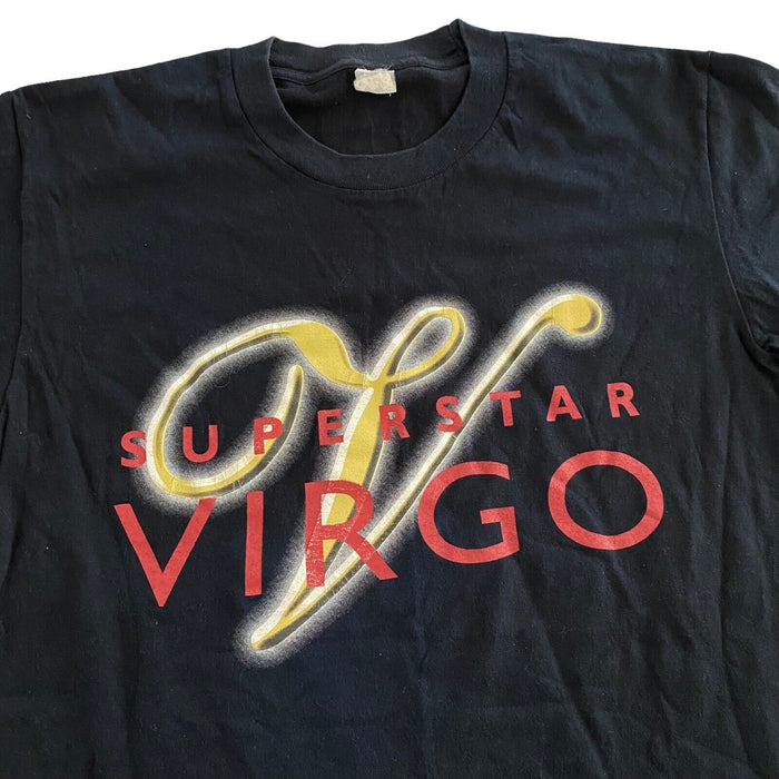 Superstar Virgo Astrology Vintage Mens T-Shirt - Medium