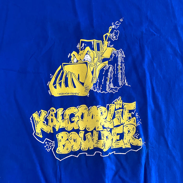 Kalgoorlie Boulder Bulldozer Vintage 1996 Mens T-Shirt - Large