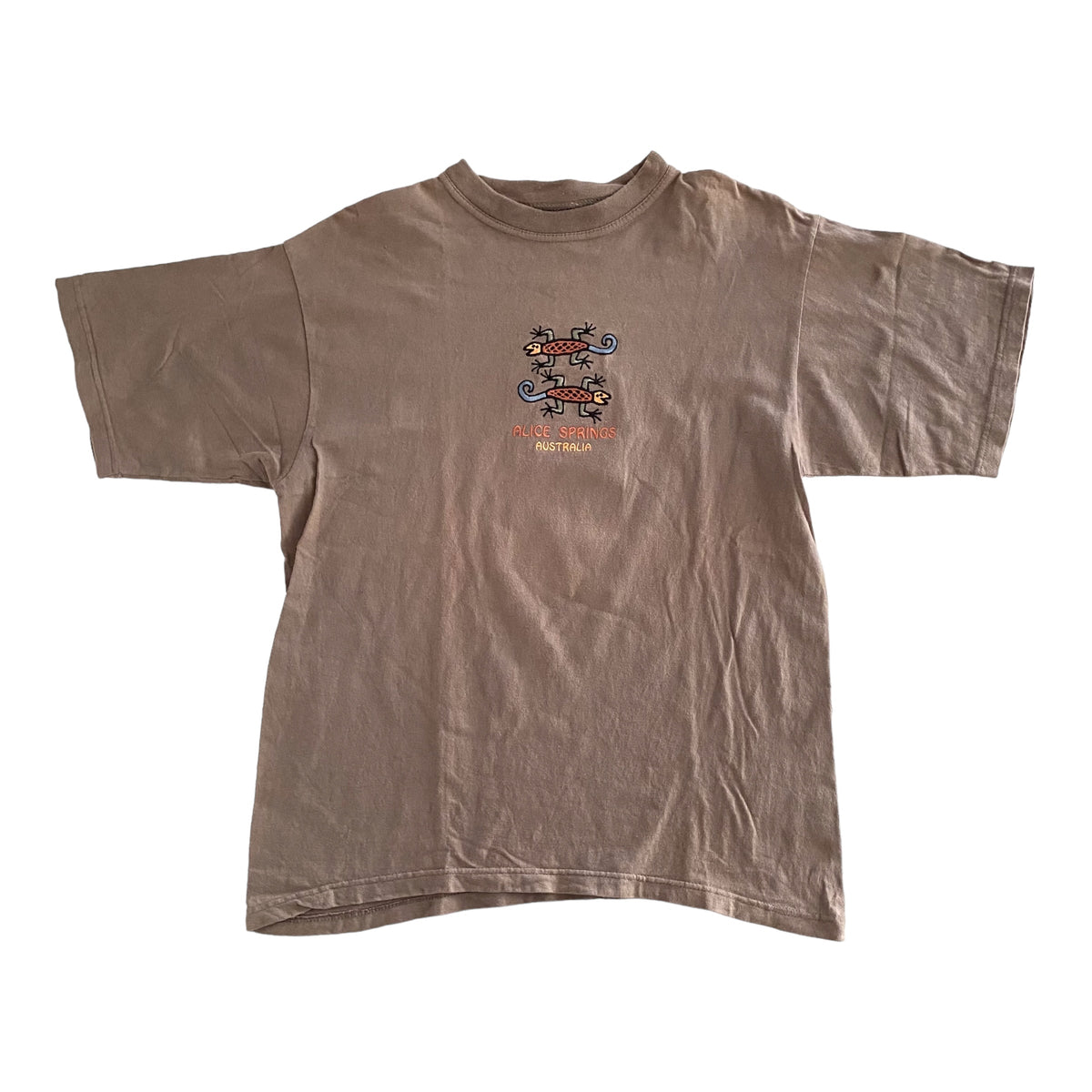 Alice Springs Lizard Northern Territory Vintage Mens T-Shirt - Medium
