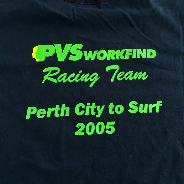 City to Surf 2005 PVS Workfind Vintage Mens T-Shirt - Large