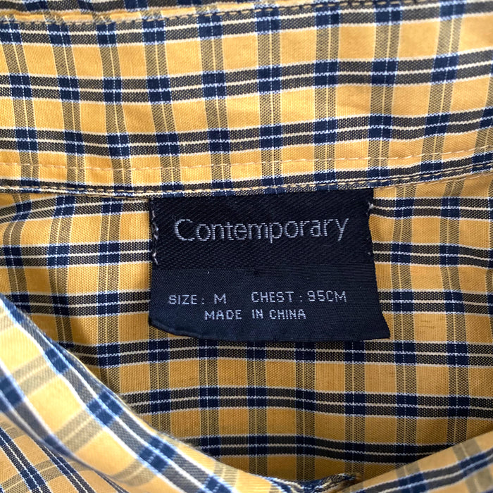 Contemporary Plaid Vintage Mens Shirt - Medium