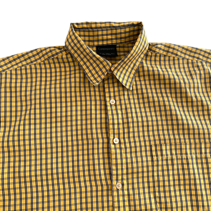 Contemporary Plaid Vintage Mens Shirt - Medium